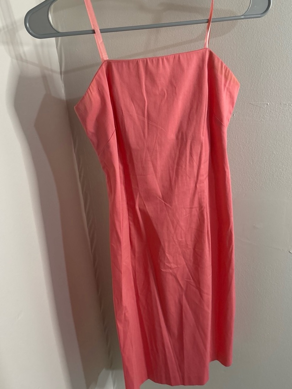 French Connection Coral-Pink Midi Slip Dress